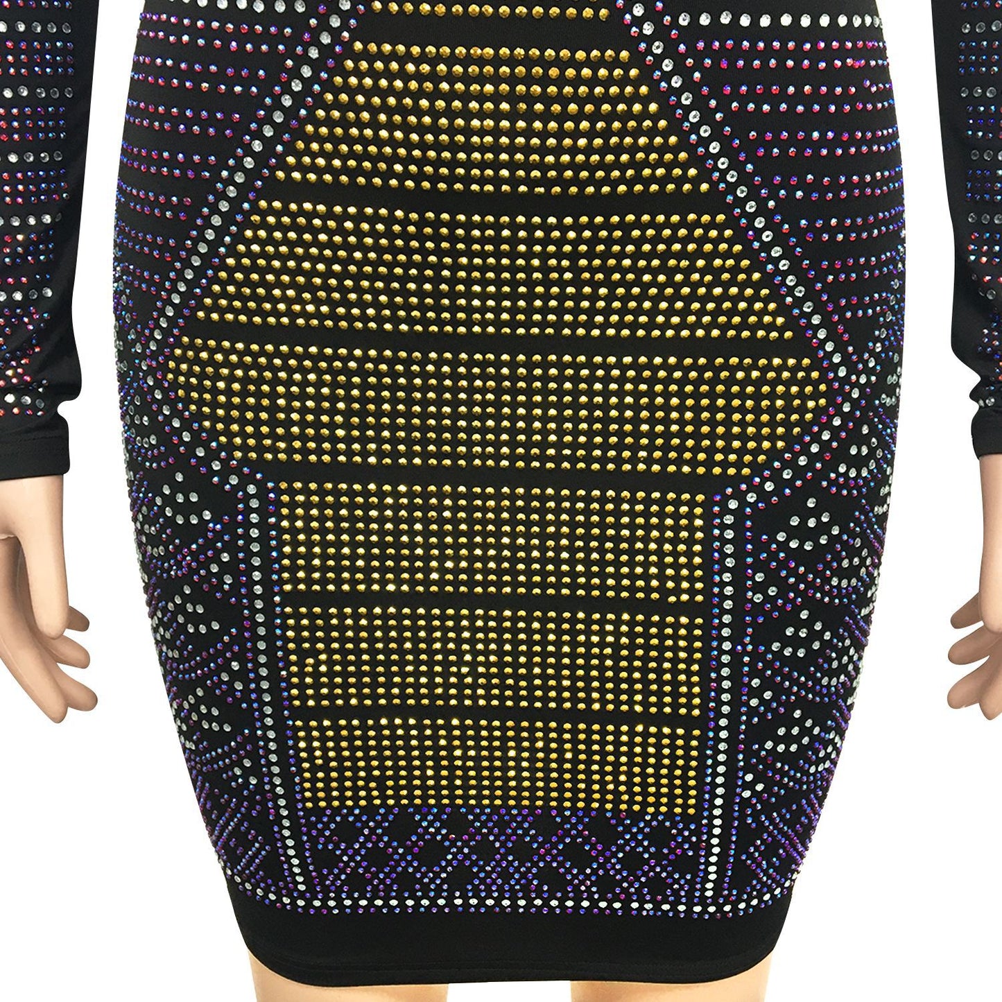 Sequin Long Sleeve Mini Dress