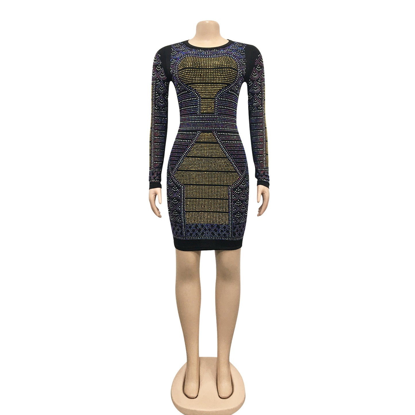 Sequin Long Sleeve Mini Dress