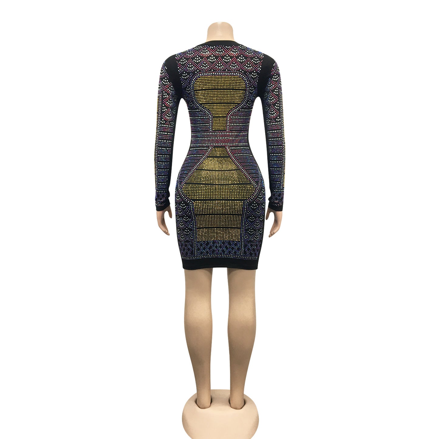 Sequin Long Sleeve Mini Dress